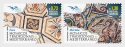 Portugal 2026 EUROMED Joint issue Traditional Mediterranean Mosaics Set of 2 stamps MNH