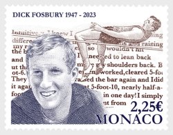 Monaco 2026 Dick Fosbury 1968 Mexico City Olympics Gold medal Stamp MNH