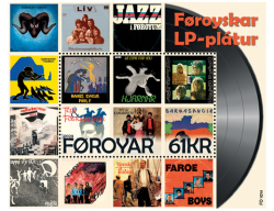 Faroe Islands Denmark 2024 Music Vinyl Records block MNH