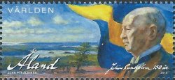 Aland islands Åland Finland 2015 Julius Sundblom 150 ann Politician journalist Stamp MNH