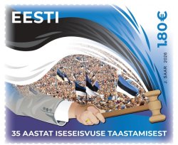 Estonia 2026 Independence Restoration 35 ann Stamp MNH 