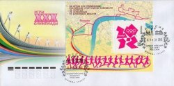 Russia 2012 Olympic Games in London limited edition block with overprint RARE FDC