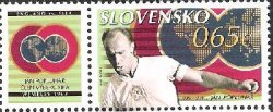 Slovakia 2013 FIFA World Eleven team Ján Popluhár Football Stamp with label MNH