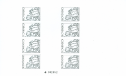 Slovakia 2009 Union of Slovak Philatelists 40 ann Limited edition numbered black print proof sheetlet MNH