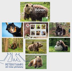 Austria 2026 Rescued and Protected Bears Limited edition block with postcards in booklet MNH