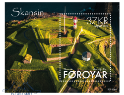 Faroe Islands Denmark 2026 SEPAC Joint issue Skansin Lighthouse Block MNH