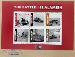 Isle of Man IOM Great Britain 2023 WWII Second Battle of El Alamein 80 ann Limited edition block MNH Michel # Booklet pane 144