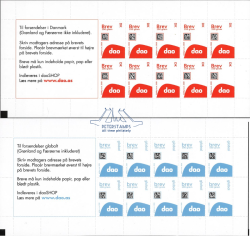 Denmark 2026 Definitives First set of DAO post service Set of 2 booklets MNH