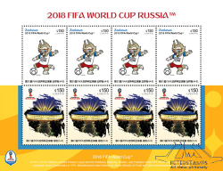 Liberia 2018 FIFA World Cup in Russia Sheetlet MNH