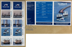 Germany 2026 Hanse Sail Lighthouses sailships NordBrief 2 sets in booklet MNH