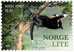 Norway 2026 TV Rundt Small 50 ann Mammals Cat MNH