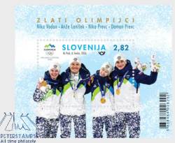 Slovenia 2026 Olympic Games Milan Cortina Golden Olympians Block MNH