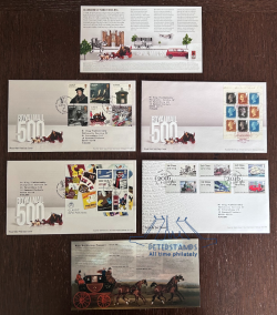 Great Britain United Kingdom 2016 Royal mail 500 ann sets and blocks full FDC set