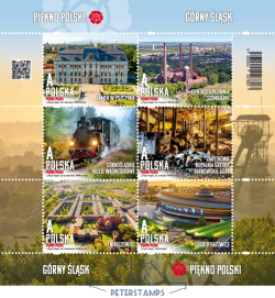 Poland 2026 Beauty of Poland Set of 6 stamps in block MNH