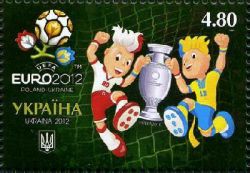 Ukraine 2012 UEFA Euro 2012 Mascots Slavek and Slavko Stamp mint
