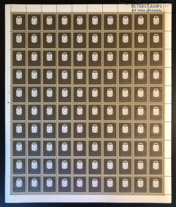 Latvia Lettland 1991 Definitives 5 kop First stamp of Latvia after restoration of Independence RARE sheet of 100 stamps MNH