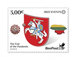 Lithuania Litauen 2022 Significant events The End of COVID Pandemic BeePost stamps mint
