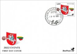 Lithuania Litauen 2022 Significant events The End of COVID Pandemic BeePost FDC stamp